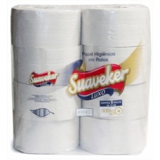 Papel higiênico 300m c/8 unidades 